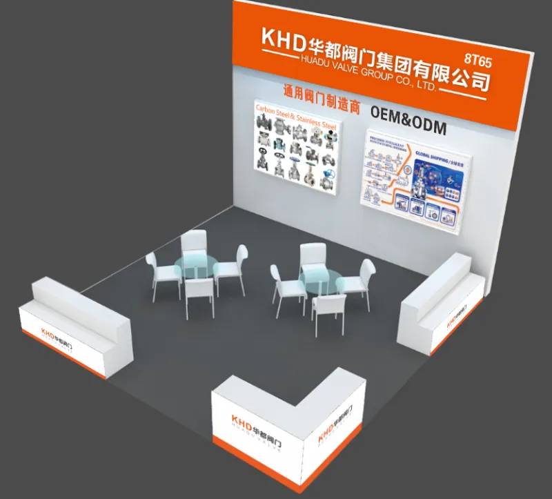 Onde coñecer Huadu Valve Group (KHD) en outubro de 2026? Feira Internacional de Válvulas de Zhejiang, stand 8T65