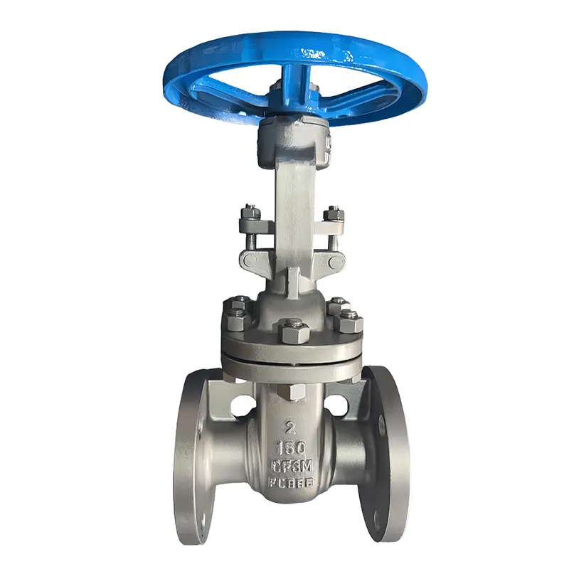 Válvula de compuerta con brida de aceiro inoxidable 316L