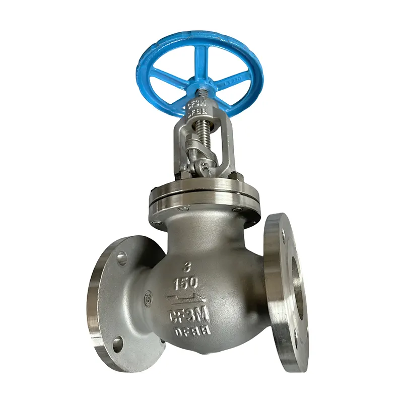 Válvula de globo con brida de aceiro inoxidable 316l